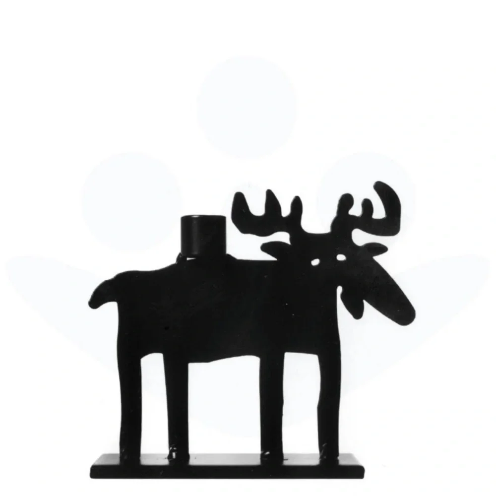 Black Moose Candle Holder - Picture 4 of 5
